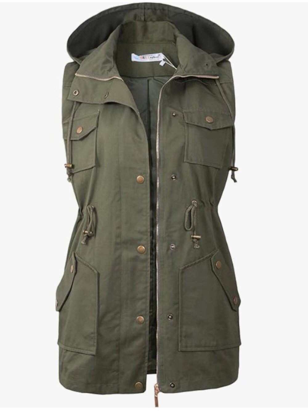 NWOT Olive Military Utility Vest - XL